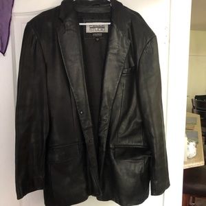 Men’s Leather Blazer